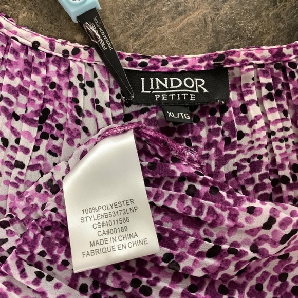 Lindoor Peasant Peplum Top XLP - Picture 7 of 7